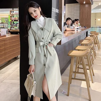 Black Thin Female Windbreaker 2020 Autumn And Winter Stars With The New Coat Over The Knee Coat
Black Thin Female Windbreaker 2020 Autumn And Winter Stars With The New Coat Over The Knee Coat