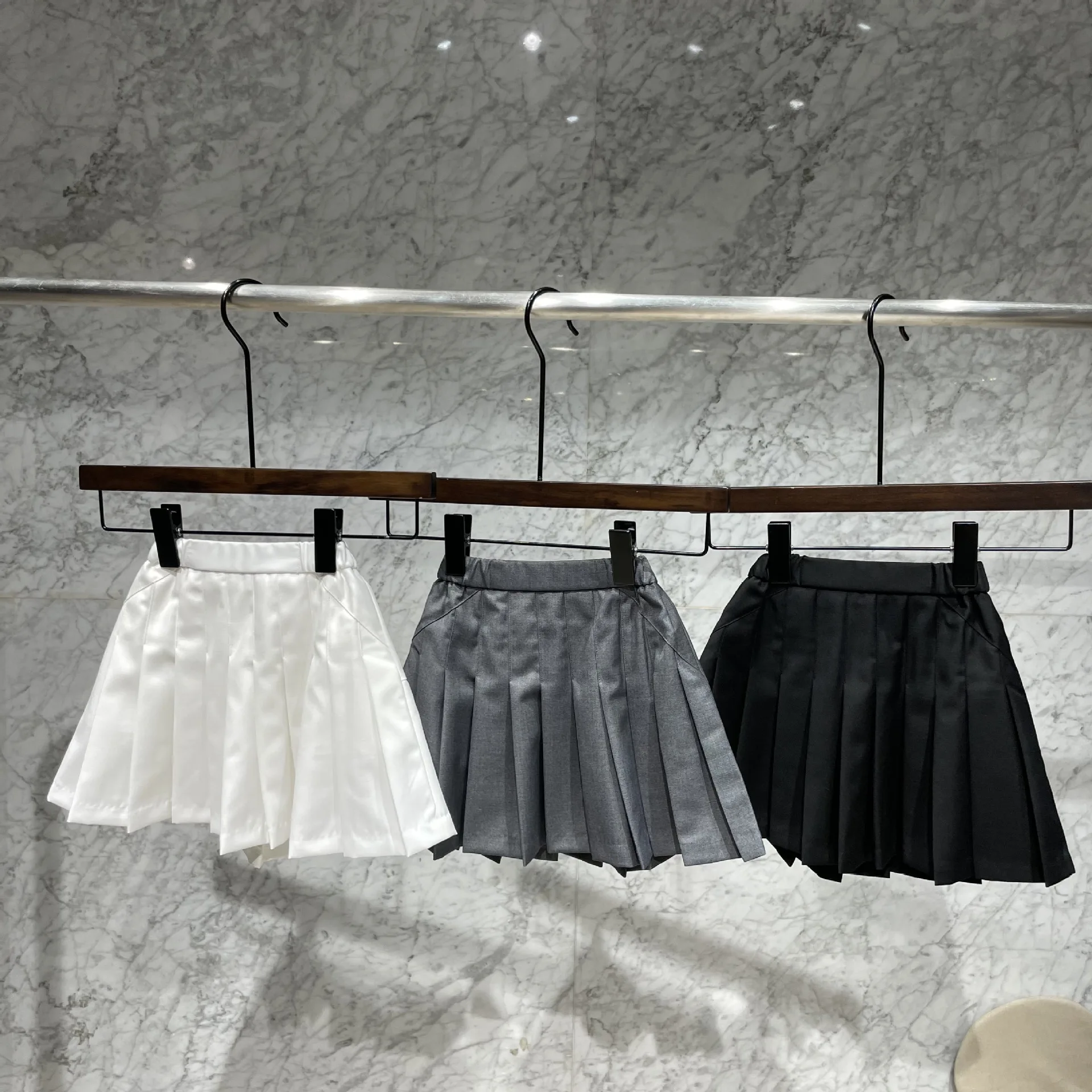 2021 корейские модные плиссированные юбки TB а-силуэта в английском стиле для