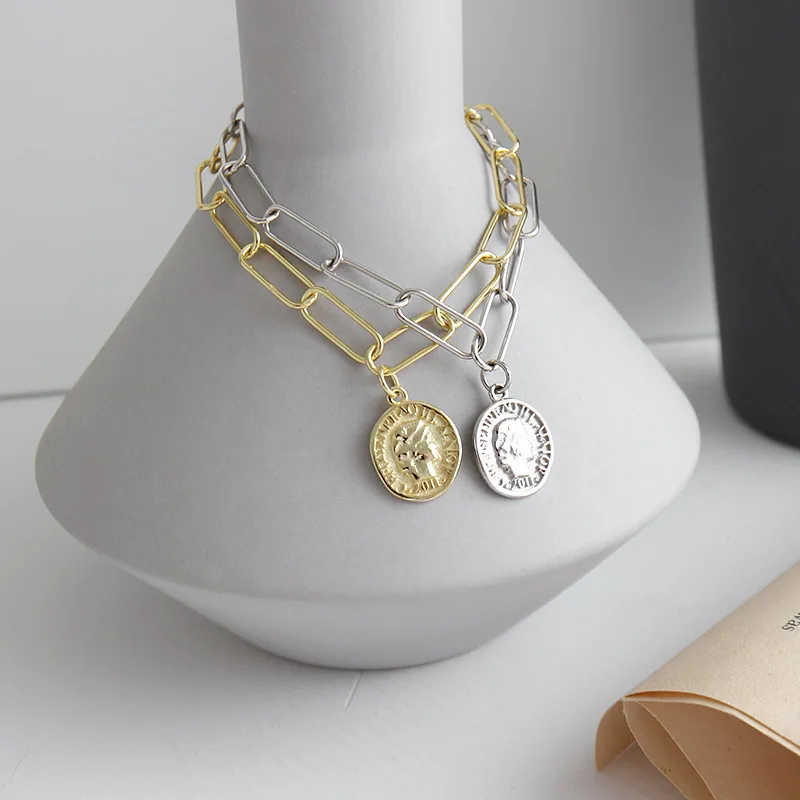 Real 925 Sterling Silver Bracelets For Women Geometry Coin Gold Chain Zilveren Armband 925 Armbanden Dames Fine Jewelry
Real 925 Sterling Silver Bracelets For Women Geometry Coin Gold Chain Zilveren Armband 925 Armbanden Dames Fine Jewelry