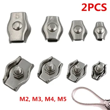 2Pcs M2 M3 M4 M5 Clip 304 Stainless Steel Wire Rope Simple Grip Cable Clamps Caliper
2Pcs M2 M3 M4 M5 Clip 304 Stainless Steel Wire Rope Simple Grip Cable Clamps Caliper