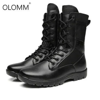 Top Genuine Leather Men Military Boots Men's Motorcycle Riding Hunting Casual Walking Shoes Designer Desert Botas Hombre Black
Top Genuine Leather Men Military Boots Men's Motorcycle Riding Hunting Casual Walking Shoes Designer Desert Botas Hombre Black