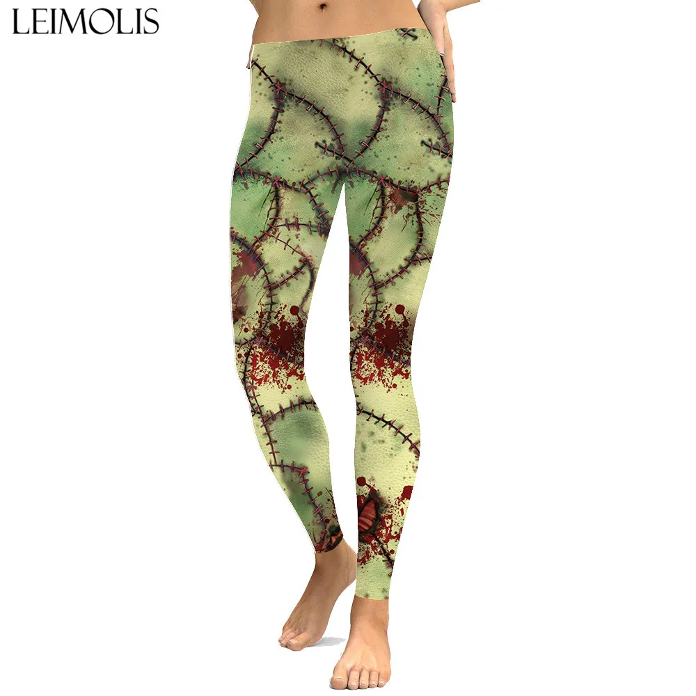 LEIMOLIS sexy gothic bloody scar zombies print push up leggings plus size women fitness workout punk high waist spandex leggins
LEIMOLIS sexy gothic bloody scar zombies print push up leggings plus size women fitness workout punk high waist spandex leggins