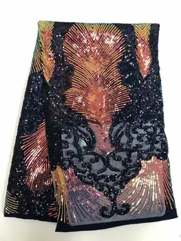 Navy blue African sequence Lace Fabric Latest 2020 High Quality french sequin Lace Material Nigerian Tulle Lace Fabric For Dress
Navy blue African sequence Lace Fabric Latest 2020 High Quality french sequin Lace Material Nigerian Tulle Lace Fabric For Dress