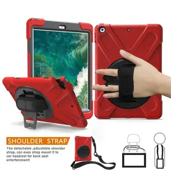 Case for Apple New iPad 9.7 2017 2018 6th generation Tablet A1822 A1893 Kids Safe Shockproof Armor cover Hand Strap & Neck Strap
Case for Apple New iPad 9.7 2017 2018 6th generation Tablet A1822 A1893 Kids Safe Shockproof Armor cover Hand Strap & Neck Strap