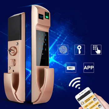 Automatic fingerprint lock password lock Biometric Touchscreen Digital Door Lock, Code Fingerprint and RFID Entry, Small Mortise
Automatic fingerprint lock password lock Biometric Touchscreen Digital Door Lock, Code Fingerprint and RFID Entry, Small Mortise