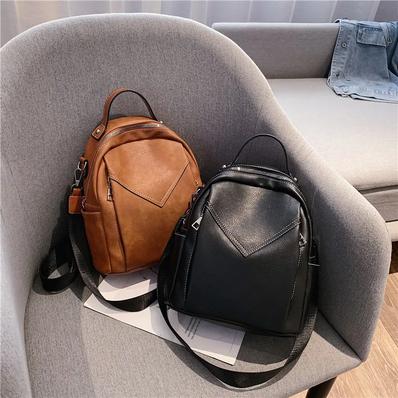 Backpack women's small bag 2020 new fashion simple and versatile soft leather multi-function school bag backpack small backpack
Backpack women's small bag 2020 new fashion simple and versatile soft leather multi-function school bag backpack small backpack