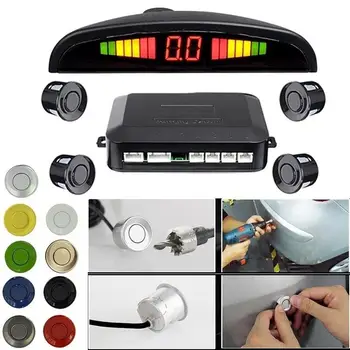 Car Auto Parktronic LED Parking Sensor with 4 Sensors Reverse Backup Car Parking Radar Monitor Detector System Display
Car Auto Parktronic LED Parking Sensor with 4 Sensors Reverse Backup Car Parking Radar Monitor Detector System Display