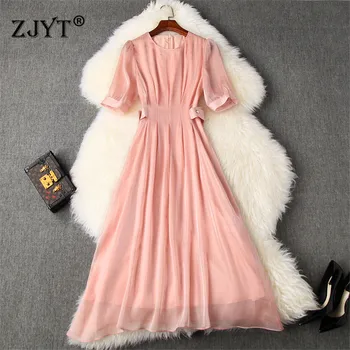 Elegant Summer Dress Woman Clothes 2020 New Fashion Designer Short Sleeve Solid Aline Mid Calf Sweet Party Dress Casual Vestidos
Elegant Summer Dress Woman Clothes 2020 New Fashion Designer Short Sleeve Solid Aline Mid Calf Sweet Party Dress Casual Vestidos