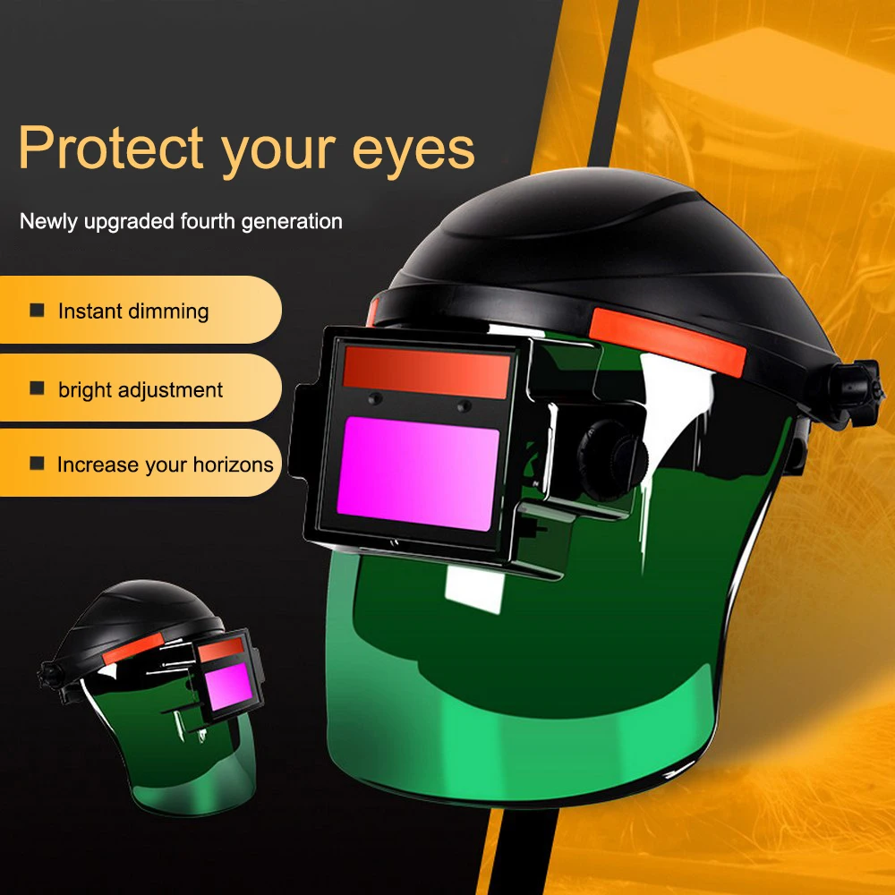 Protective Welding Mask Electric Welder Helmet Auto Darkening Filter Big View Mask Welding Helmet Plastic Head-Mounted Goggles
Protective Welding Mask Electric Welder Helmet Auto Darkening Filter Big View Mask Welding Helmet Plastic Head-Mounted Goggles