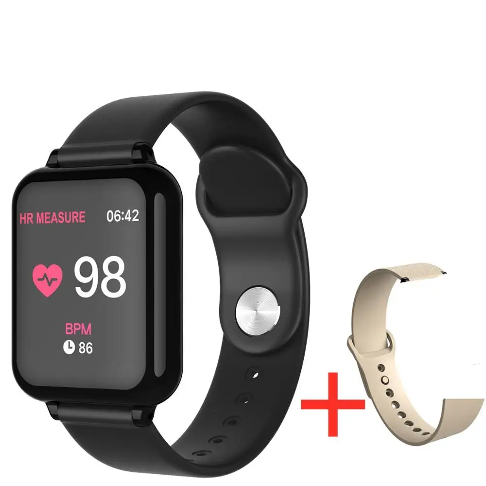 

B57 fitness tracker smart watch Waterproof Sport For IOS Android phone Smartwatch Heart Rate Monitor Blood Pressure Functions