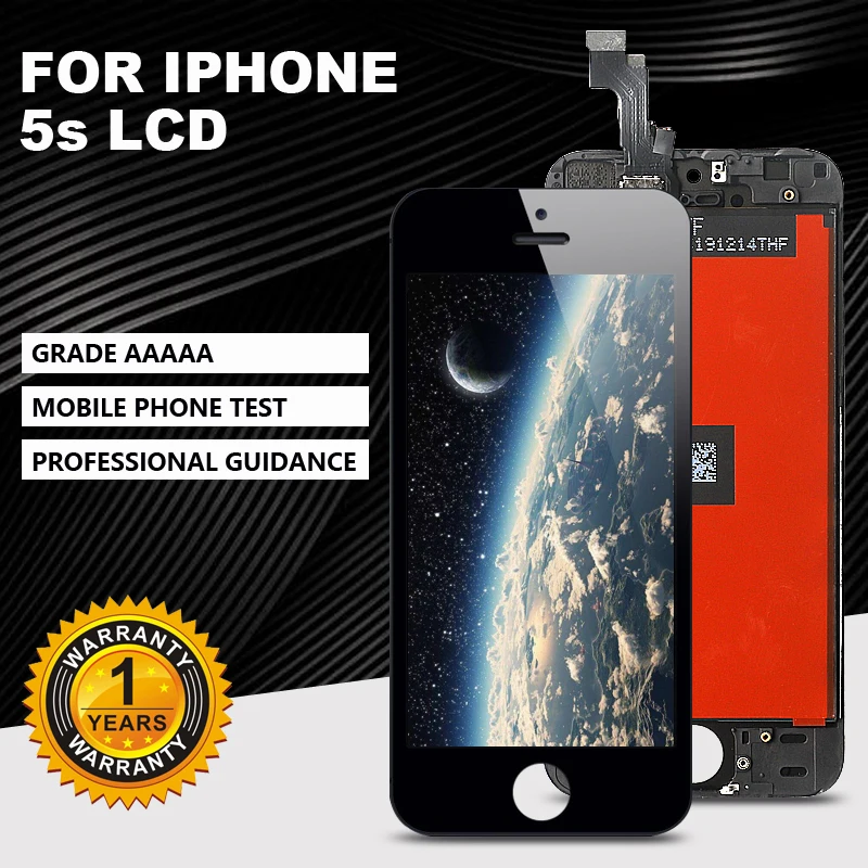 AAAA +++ level LCD display for iPhone 5s 'touchscreen digitizer assembly. No dead angle pixels + tempered glass + tools + mobile
AAAA +++ level LCD display for iPhone 5s 'touchscreen digitizer assembly. No dead angle pixels + tempered glass + tools + mobile