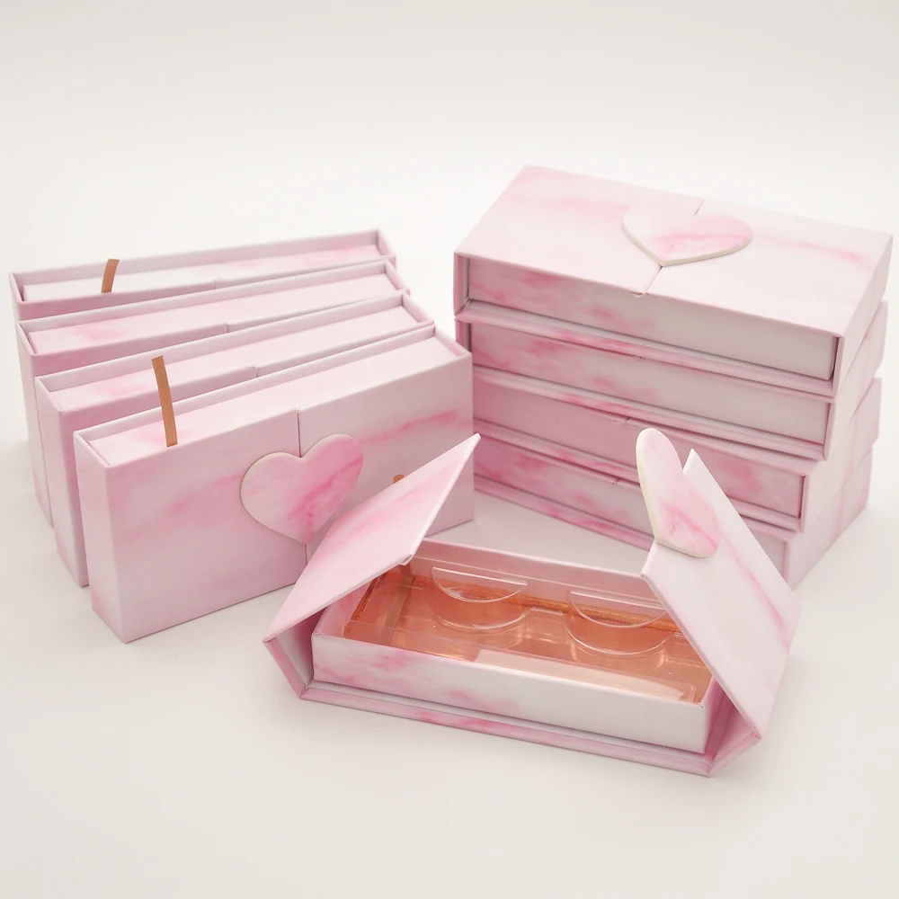custom eyelash packaging box lash boxes with logo private label faux cils 3d mink magnetic pink case bulk vendors | Красота и