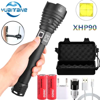 Newest XHP90 Rechargeable LED Flashlight XHP70.2 Tactical Torch Waterproof Zoom Hunting Light Use18650 or 26650 Battey
Newest XHP90 Rechargeable LED Flashlight XHP70.2 Tactical Torch Waterproof Zoom Hunting Light Use18650 or 26650 Battey