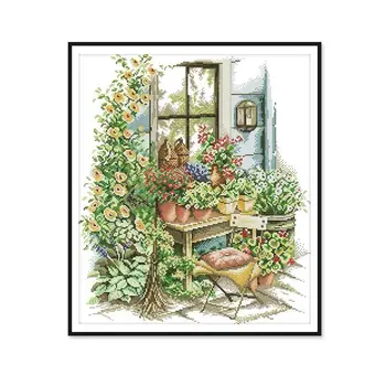 DIY Printed on Cloth DMC 14CT Counted Cross Stitch Kits set Chinese Embroidery Needlework Landscape "Spring Garden"
DIY Printed on Cloth DMC 14CT Counted Cross Stitch Kits set Chinese Embroidery Needlework Landscape "Spring Garden"