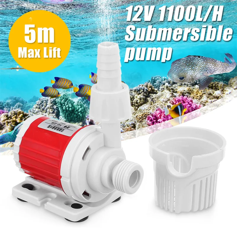 12V DC 20W 1100L/H Energy Saving Submersible Water Pump Marine Controllable Adjustable Speed Water Pump Fish Tank Aquarium
12V DC 20W 1100L/H Energy Saving Submersible Water Pump Marine Controllable Adjustable Speed Water Pump Fish Tank Aquarium
