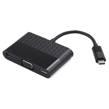 AAY-USB C to VGA Multiport Adapter,USB 3.1 VGA Hub, Type C to VGA/USB-C/USB-3.0 Charging Adapter
AAY-USB C to VGA Multiport Adapter,USB 3.1 VGA Hub, Type C to VGA/USB-C/USB-3.0 Charging Adapter