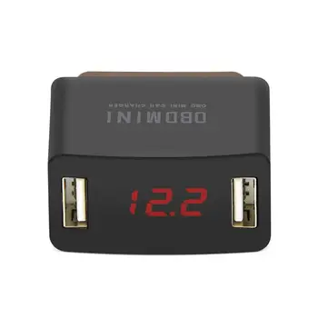 Obd Mini Car Charger Dual Usb Function Output With Led Light Digital Display With Step-down Protection
Obd Mini Car Charger Dual Usb Function Output With Led Light Digital Display With Step-down Protection