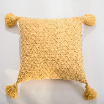 Tassels Knitted Cushion Cover Nordic Throw Pillow Case Home For Bedroom Pillow Room 45x45cm Living Sofa Cover Pillows Decorative 
Tassels Knitted Cushion Cover Nordic Throw Pillow Case Home For Bedroom Pillow Room 45x45cm Living Sofa Cover Pillows Decorative