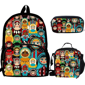 BULEFLYER Matryoshka Print School bags 3PCS/SET For Boys&Girls Teenagers School Backpack School Supplies Bookbag Lovely Satchel
BULEFLYER Matryoshka Print School bags 3PCS/SET For Boys&Girls Teenagers School Backpack School Supplies Bookbag Lovely Satchel