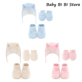 New Cotton Baby Hat Gloves Feet Cover Set Newborn Anti-grab Glove Toddler Soft Bottom Shoes Warm Cap
New Cotton Baby Hat Gloves Feet Cover Set Newborn Anti-grab Glove Toddler Soft Bottom Shoes Warm Cap