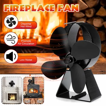 Kitchen Wood Stove Fan 4 Blades Heat Powered Stove Fan Log Wood Pellets Burner Ecofan Home Fireplace Hot Air Fan for Stove
Kitchen Wood Stove Fan 4 Blades Heat Powered Stove Fan Log Wood Pellets Burner Ecofan Home Fireplace Hot Air Fan for Stove