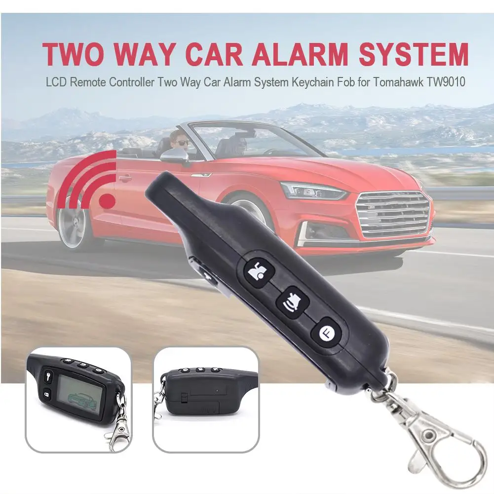 LCD Remote Controller for Two Way Car Alarm System Keychain Fob for TW9010 Auto Alarm System Accessories
LCD Remote Controller for Two Way Car Alarm System Keychain Fob for TW9010 Auto Alarm System Accessories