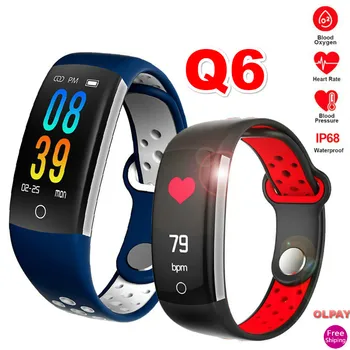 Q6 Smart Watch Fitness Tracker Smart Bracelet Heart Rate Blood Pressure Monitoring Waterproof Sports Smart Watch for Android IOS
Q6 Smart Watch Fitness Tracker Smart Bracelet Heart Rate Blood Pressure Monitoring Waterproof Sports Smart Watch for Android IOS