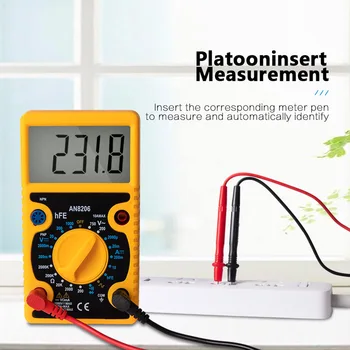 Auto Ranging Test Professional Voltage Current Buzzer Handheld Digital Multimeter Square Wave Multifunctional Large Screen Mini
Auto Ranging Test Professional Voltage Current Buzzer Handheld Digital Multimeter Square Wave Multifunctional Large Screen Mini