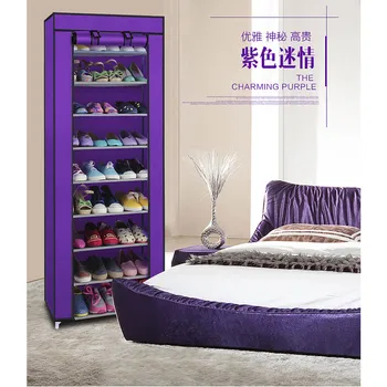 9 Lattices Non-woven Fabric Shoe Rack Cabinet Home Shoe Stand Dormitory Simple Storage Shelf Organizer Holder Fashionable Purple
9 Lattices Non-woven Fabric Shoe Rack Cabinet Home Shoe Stand Dormitory Simple Storage Shelf Organizer Holder Fashionable Purple