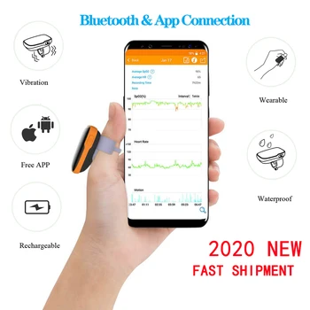 SpO2 Oximeter Wearable Ring Blood Oxygen Monitoring with Bluetooth Smart Vibration Alert Built-in Memory APP
SpO2 Oximeter Wearable Ring Blood Oxygen Monitoring with Bluetooth Smart Vibration Alert Built-in Memory APP