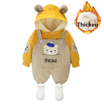Warm Baby Girls Clothing Set Winter Thick Plush Cotton Clothing Sets For Baby Girls Hoodies And 2PCS Sport Suit
Warm Baby Girls Clothing Set Winter Thick Plush Cotton Clothing Sets For Baby Girls Hoodies And 2PCS Sport Suit