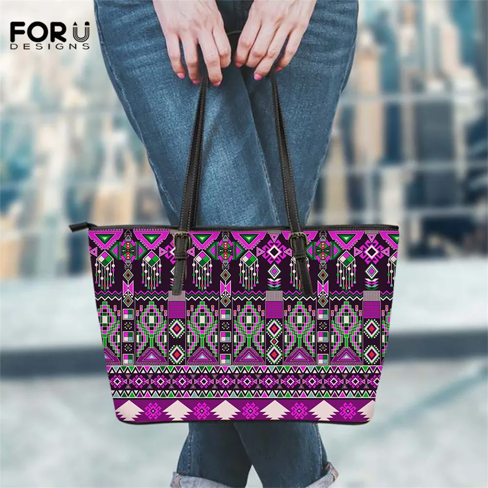 FOURDESIGNS Luxury PU Leather Handbag For Ladies Polynesian Patter Women Vintage Shoulder Bag
FOURDESIGNS Luxury PU Leather Handbag For Ladies Polynesian Patter Women Vintage Shoulder Bag