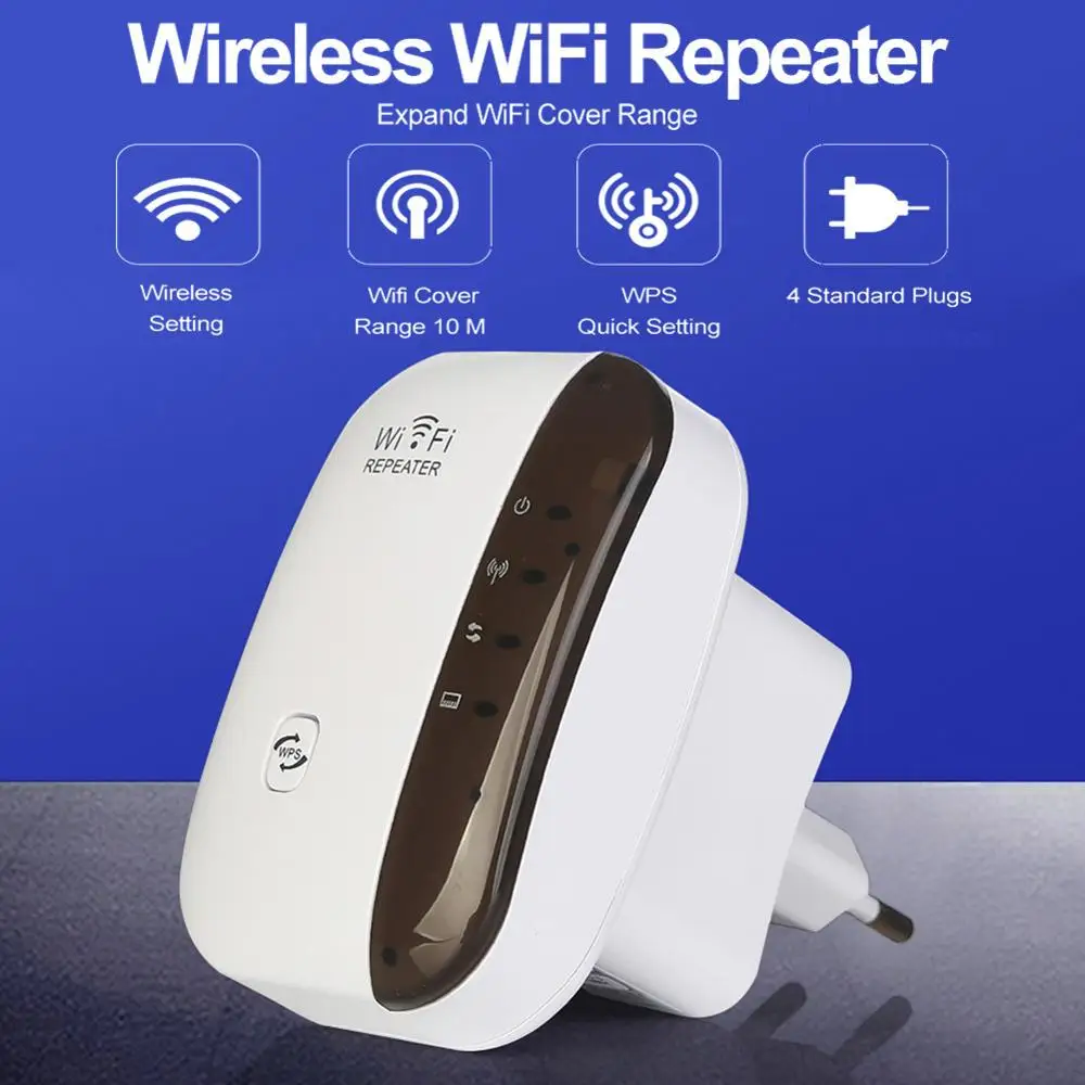 

Wireless WiFi Repeater Extender 300Mbps Wi-Fi Amplifier 802.11N/B/G Booster Repetidor Wi fi Reapeter Access Point US/UK/EU/AU