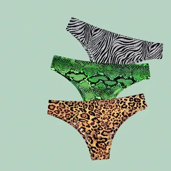 3Pcs/lot Intimates Thin Ice silk cool Print Leopard T-back G-string Woman Underwears plus size Sexy Lingeries Women's Panties
3Pcs/lot Intimates Thin Ice silk cool Print Leopard T-back G-string Woman Underwears plus size Sexy Lingeries Women's Panties