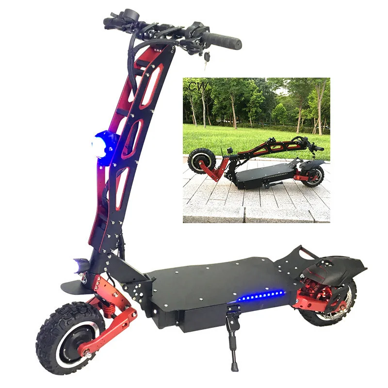 Geofought 60V 6000w 30/40/50 AH Hydraulic Brake Dual Motor Two Wheels 11 Inch Off-Road Long Range 90-100KM/H Electric Scooter
Geofought 60V 6000w 30/40/50 AH Hydraulic Brake Dual Motor Two Wheels 11 Inch Off-Road Long Range 90-100KM/H Electric Scooter