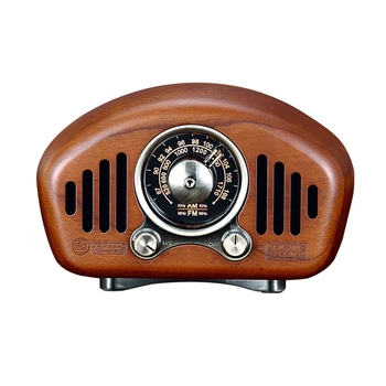 Retro Bluetooth 5.1 Speaker Cherry Wooden AM FM Classic Style Radio Strong Bass Enhancement Volume TF Card & MP3 Player
Retro Bluetooth 5.1 Speaker Cherry Wooden AM FM Classic Style Radio Strong Bass Enhancement Volume TF Card & MP3 Player