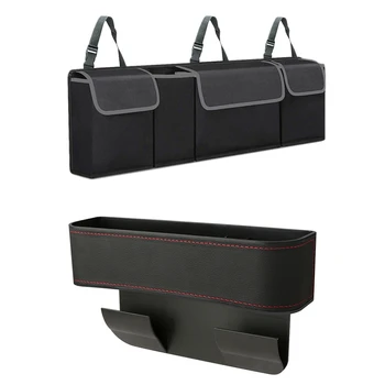 1 pcs Car Universal Rear-Seat Storage Bag Oxford Cloth Hanging Bag & 1 pcs Car Seat Seam Storage Box
1 pcs Car Universal Rear-Seat Storage Bag Oxford Cloth Hanging Bag & 1 pcs Car Seat Seam Storage Box