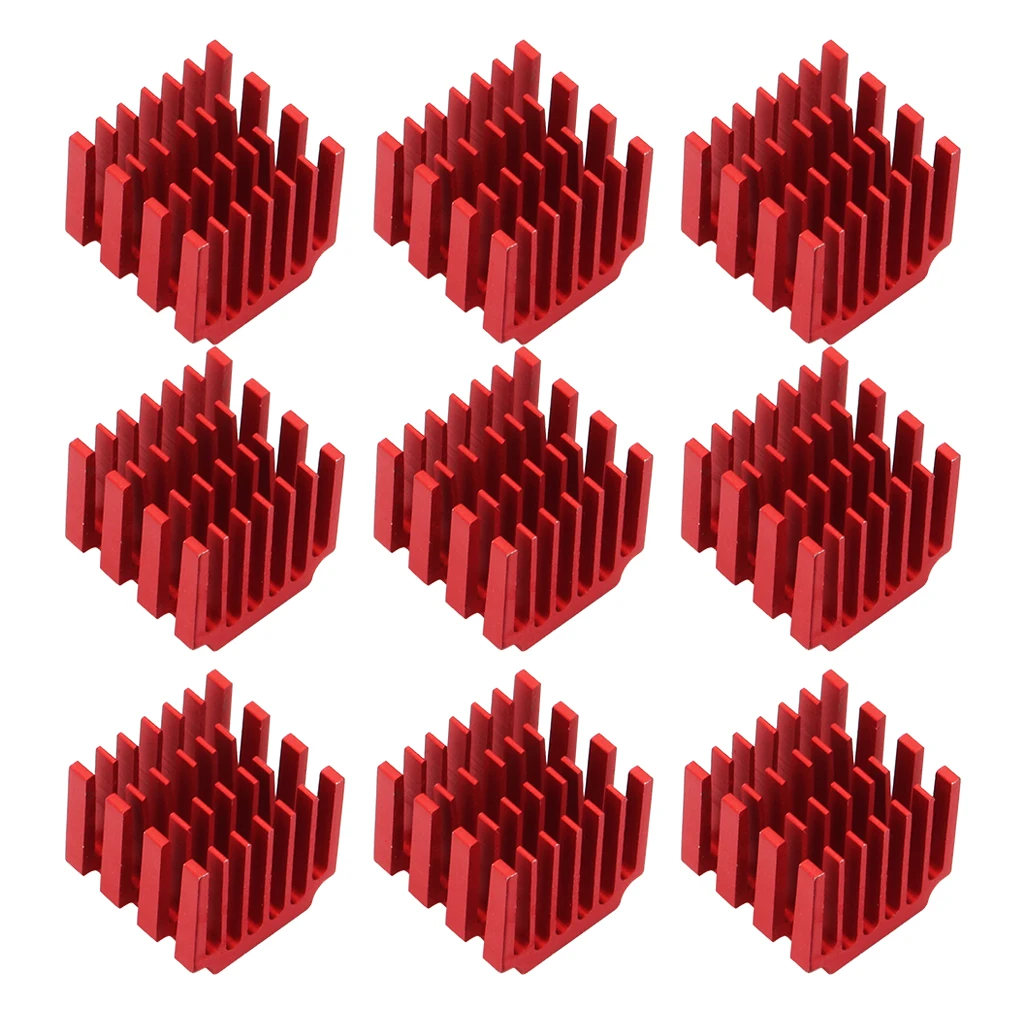 10pcs/lot Motor Driver Heat sinks Cooling Block Heatsink for DRV8825 Red 10pcs/lot Motor Driver Heat sinks Cooling Block Heatsink for DRV8825 Red
