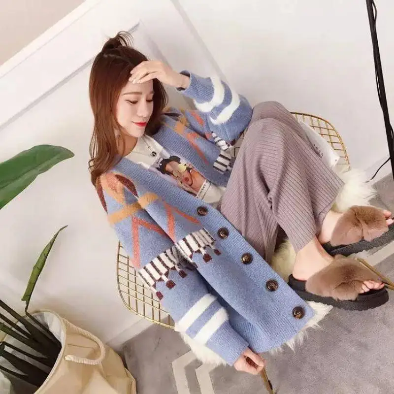 2019 Autumn New Sweater Small Fresh Coat Female Sweater Thickening Spring Korean Version Of The Loose Long Cardigan
2019 Autumn New Sweater Small Fresh Coat Female Sweater Thickening Spring Korean Version Of The Loose Long Cardigan