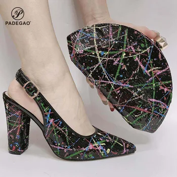 New Italian Women Wedding Pumps with Purse 2020 High Heels Sandals Hot Sale Fashion Stone Shoes and Bag Set for Evening Party
New Italian Women Wedding Pumps with Purse 2020 High Heels Sandals Hot Sale Fashion Stone Shoes and Bag Set for Evening Party