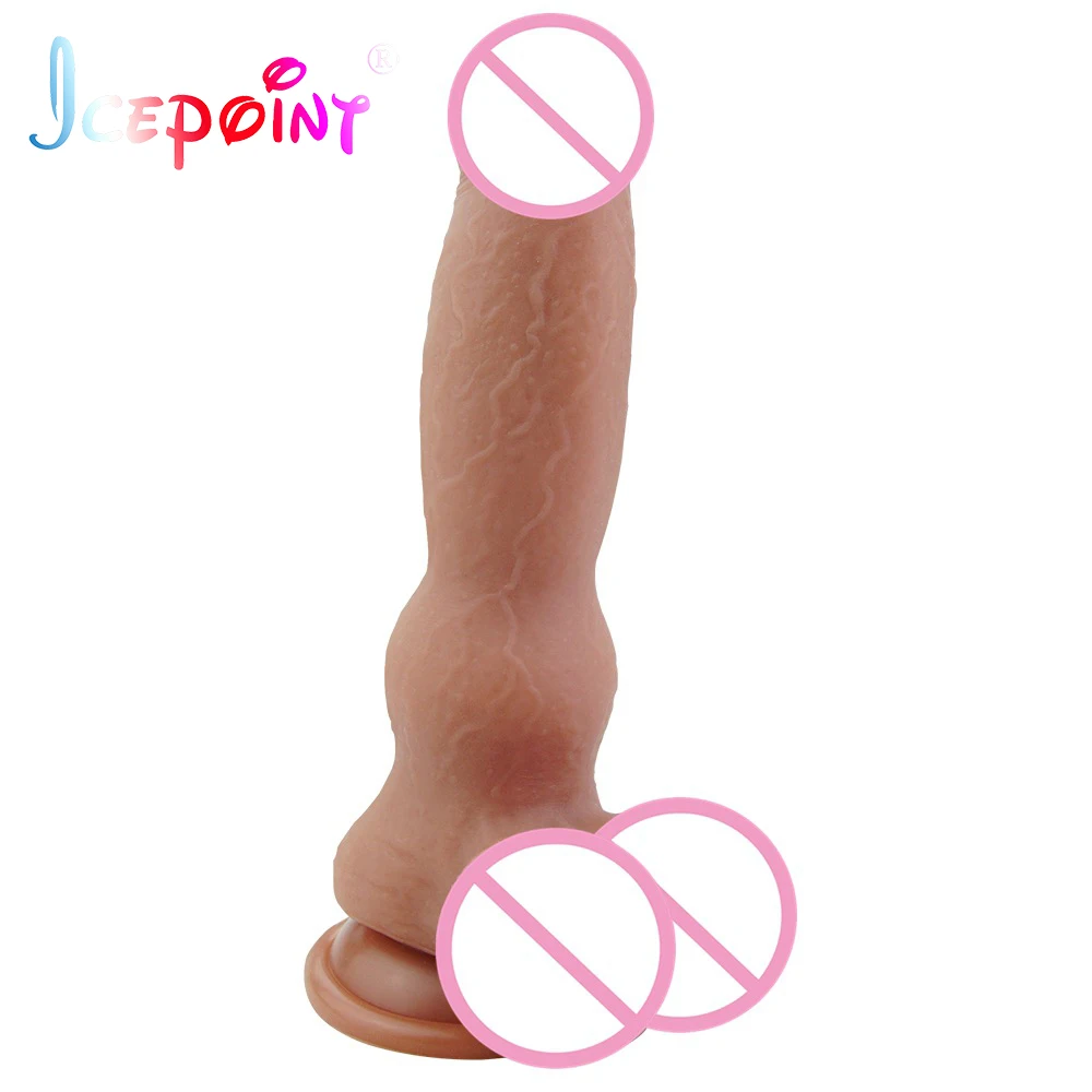 Super Huge Dildo Realistic Big Animal Dog Penis Long Dick Sex Soft Silicone Thick Suction Cup Dildo Sex Toys For Woman Lesbian