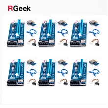 6pcs Ver006 60cm Usb 3.0 pci e Extender Pci Express Riser Card 1x To 16x Sata To 4pin Ide Molex Power For Btc Miner Machine
6pcs Ver006 60cm Usb 3.0 pci e Extender Pci Express Riser Card 1x To 16x Sata To 4pin Ide Molex Power For Btc Miner Machine