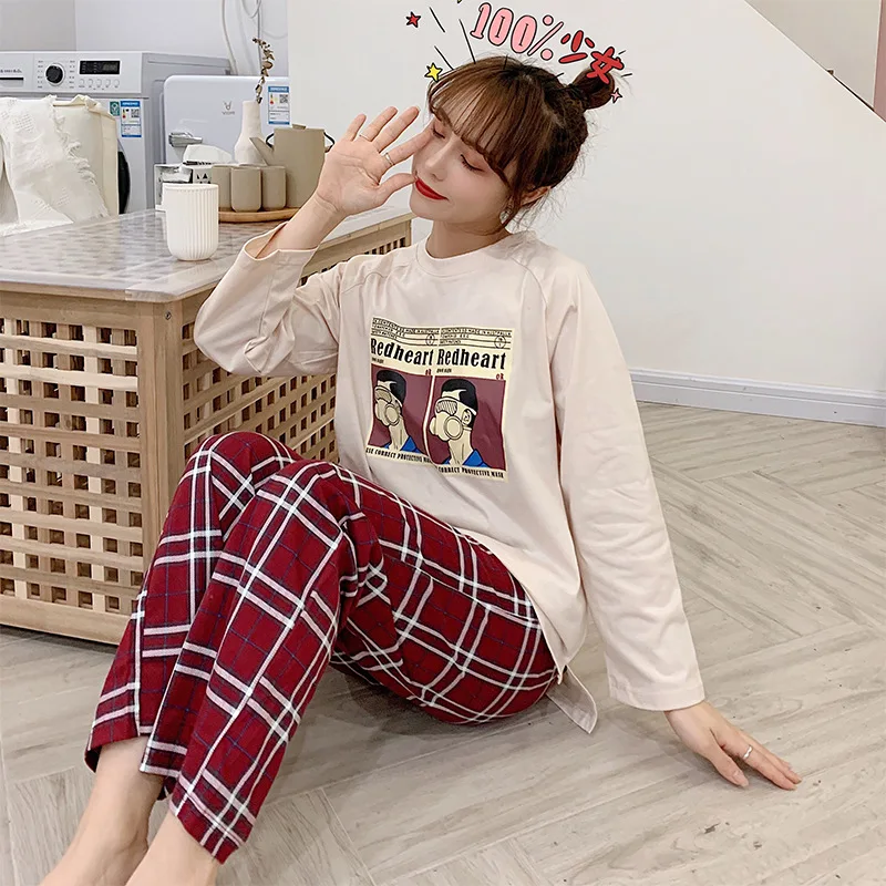 Spring New Style Pajamas Women Long Sleeve Trousers Cartoon Large Size Cotton Homewear Set Silk Filament Linen M -Xxxl
Spring New Style Pajamas Women Long Sleeve Trousers Cartoon Large Size Cotton Homewear Set Silk Filament Linen M -Xxxl