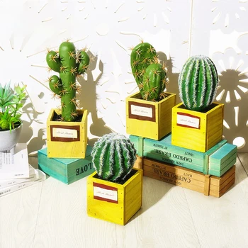 cactus decoration bonsai artificial succulents fake plants with pot yellow Wooden basin greenery for decor home/desk/garden/room
cactus decoration bonsai artificial succulents fake plants with pot yellow Wooden basin greenery for decor home/desk/garden/room