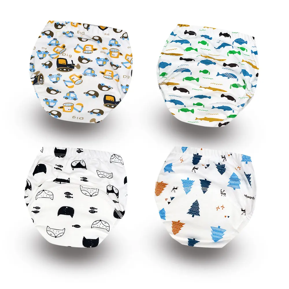 4 Pieces Baby Infant Toddler Waterproof Reusable Washable Training Pants 4-layers Cotton Changing Nappy Cloth Diaper Panties
4 Pieces Baby Infant Toddler Waterproof Reusable Washable Training Pants 4-layers Cotton Changing Nappy Cloth Diaper Panties