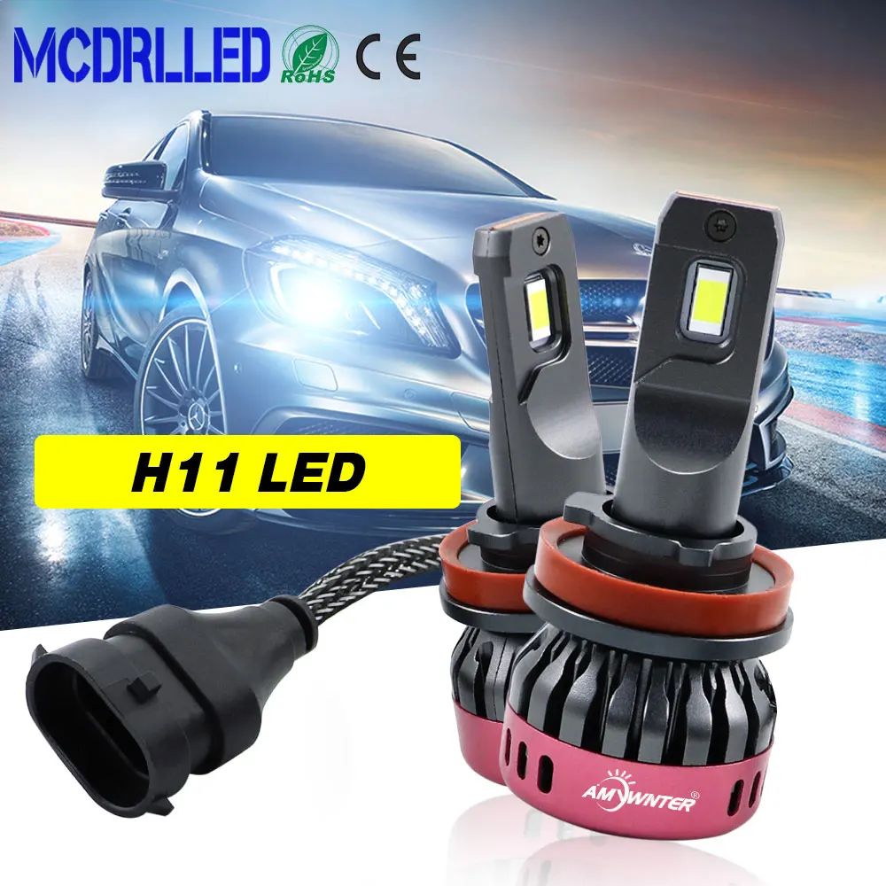 Mcdrlled 2020 Новые супер яркие автомобильные лампы H4 H8 H9 H11 H7 Светодиодные