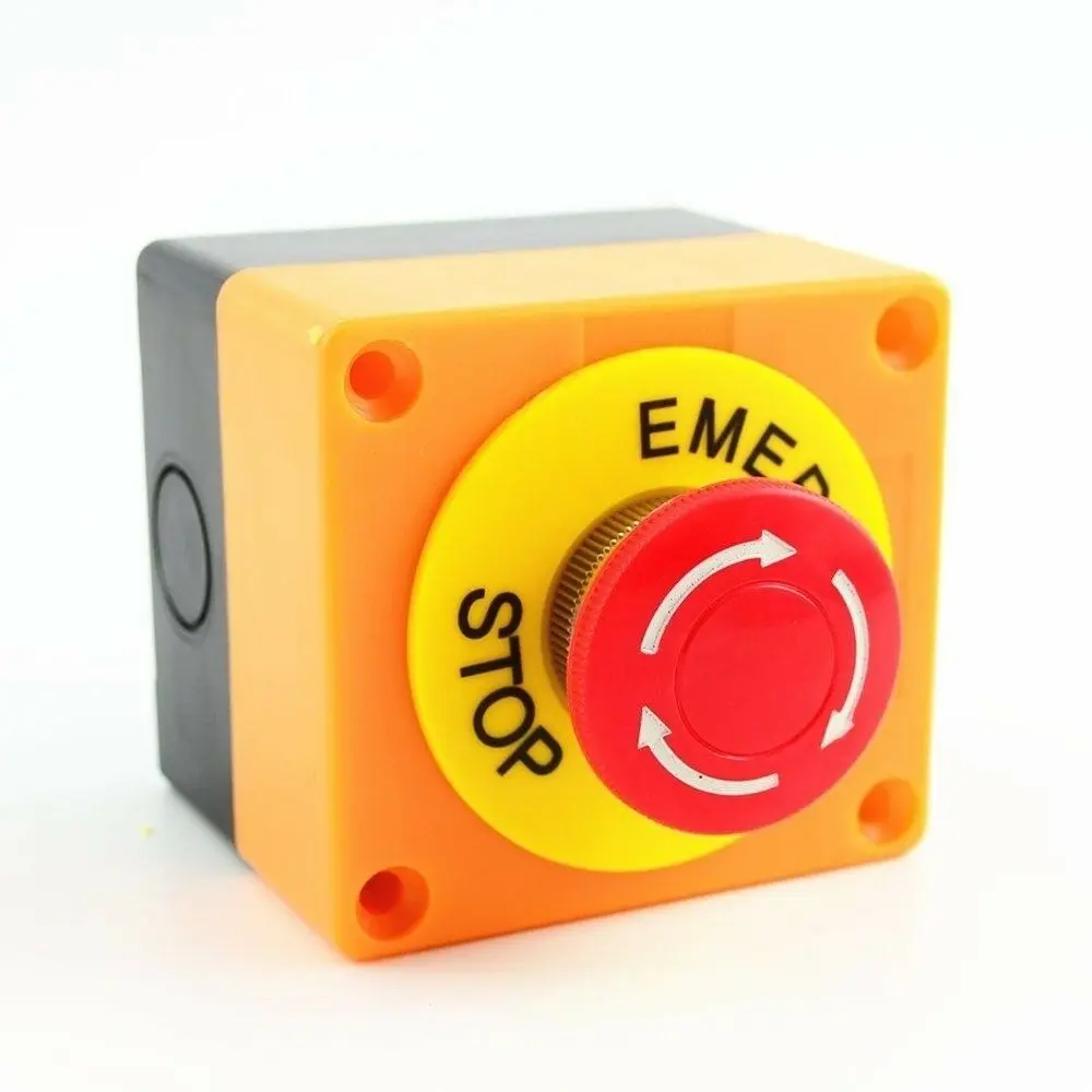 1PCS Plastic Shell Red Sign Push Button Switch DPST Mushroom Emergency Stop Button AC 660V 10A NO+NC LAY37-11ZS
1PCS Plastic Shell Red Sign Push Button Switch DPST Mushroom Emergency Stop Button AC 660V 10A NO+NC LAY37-11ZS