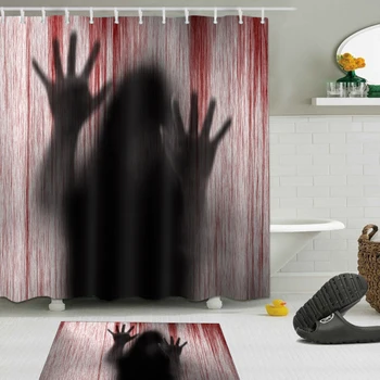 Halloween Decor Blood Palm Print Shower Curtain Bathroom Vivid No Mildew Waterproof Washable Bathroom Curtains With Hooks
Halloween Decor Blood Palm Print Shower Curtain Bathroom Vivid No Mildew Waterproof Washable Bathroom Curtains With Hooks