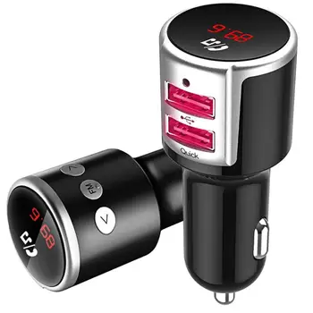 Bluetooth answering hanging FM Transmitter Kit Support car battery voltage detection Car Modulator Wireless Handsfree call QC3.0
Bluetooth answering hanging FM Transmitter Kit Support car battery voltage detection Car Modulator Wireless Handsfree call QC3.0
