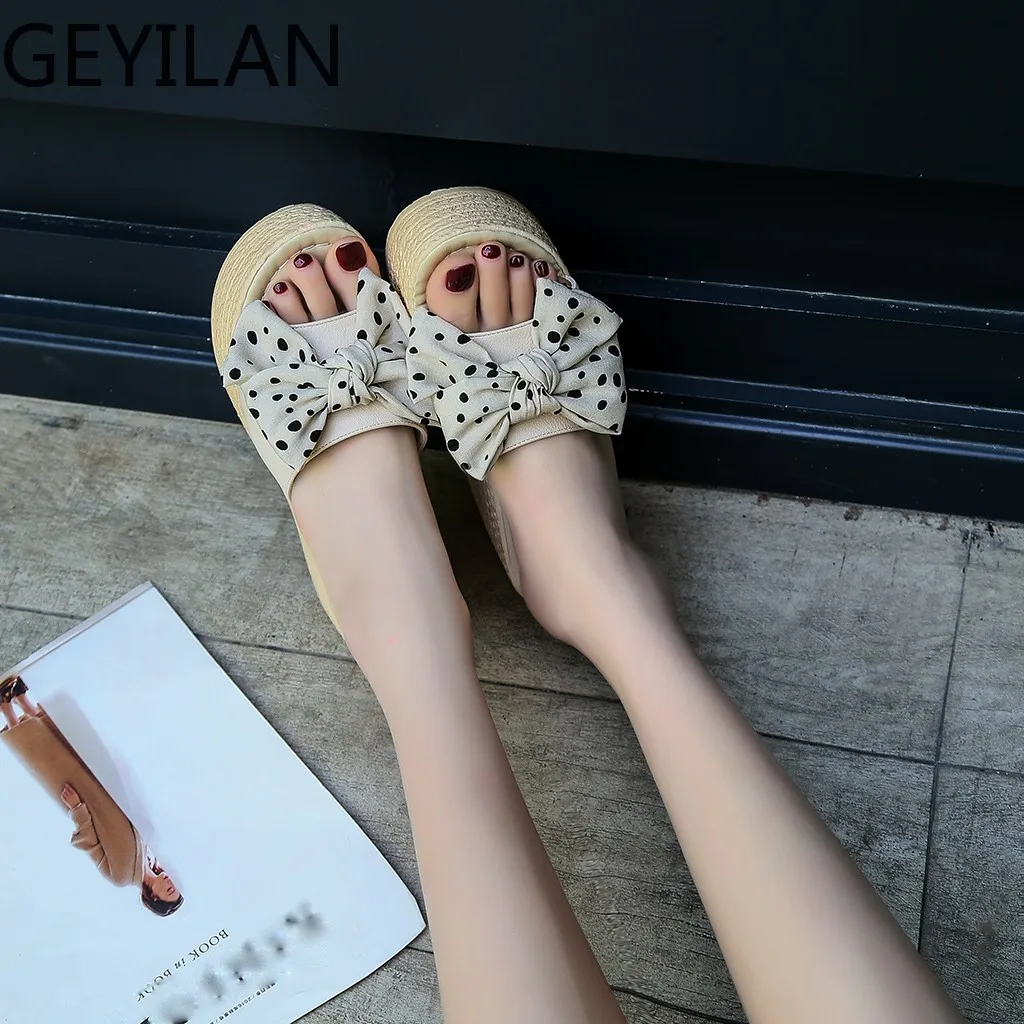 Fashion Women's Shoes With Platform Summer Women Ladies Bow Knot Plaid Peep Toe Platform Wedges Floral Sandal Shoes Slipper#G4
Fashion Women's Shoes With Platform Summer Women Ladies Bow Knot Plaid Peep Toe Platform Wedges Floral Sandal Shoes Slipper#G4